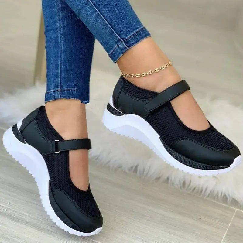 Airy Mary Jane Shoes for Women - Lightweight Casual Sneakers