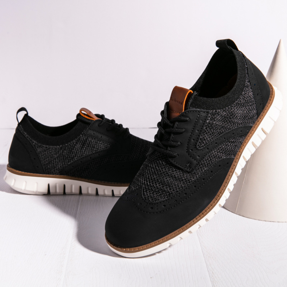 Comfortable Leather Lace Up Men's Shoes - EasyApparels