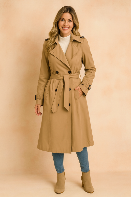 Cloe | Classic Long Waterproof Coat - Luxicro