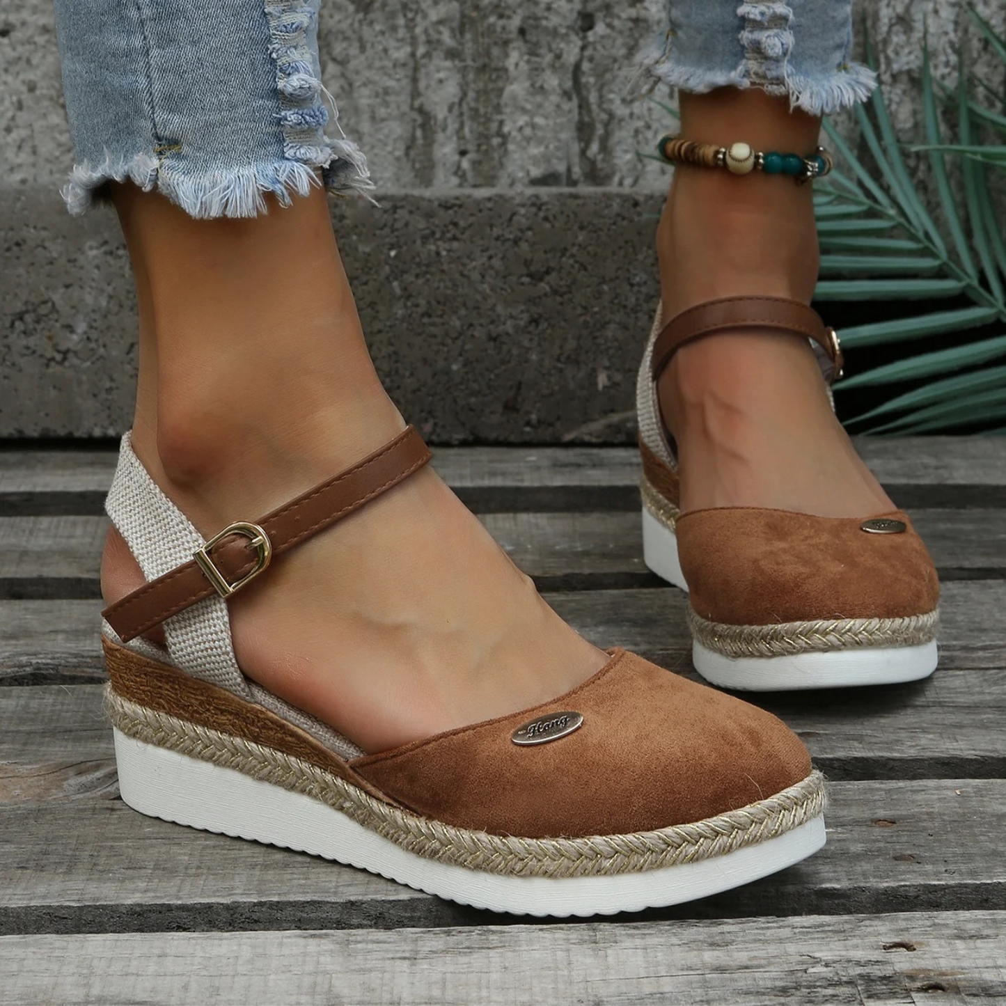 Women's Wedge Espadrille Sandals - Chic and Cozy