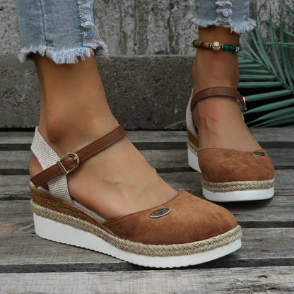 Women's Wedge Espadrille Sandals - Chic and Cozy
