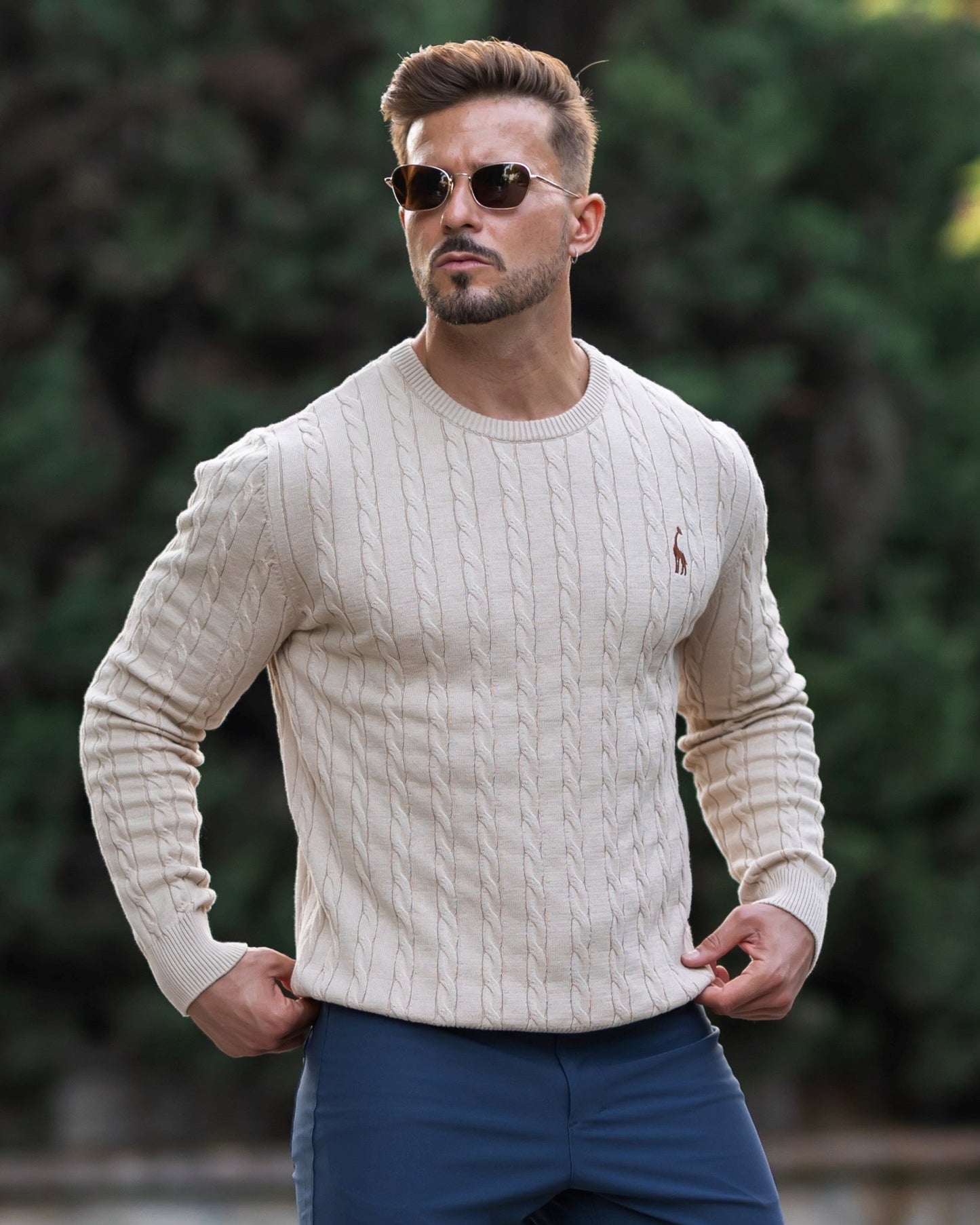 Classic Comfortable Men's Crew Neck Sweater - Luxicro