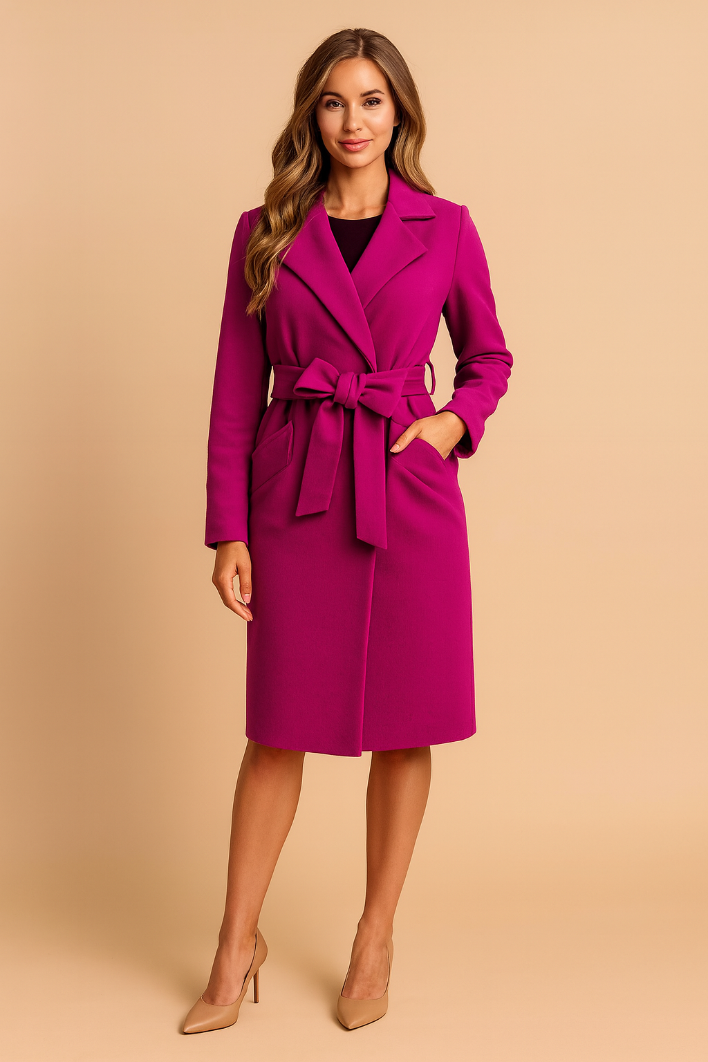 Stylish Women's Belted Parka Coat