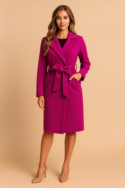 Stylish Women's Belted Parka Coat