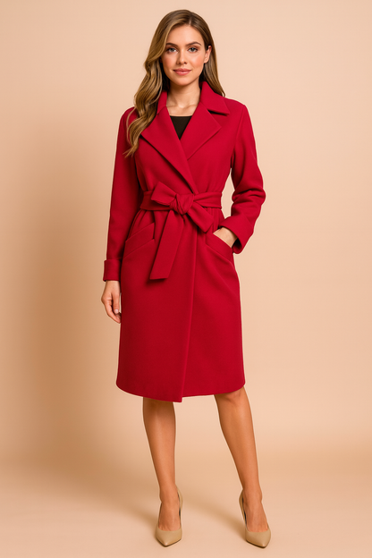 Stylish Women's Belted Parka Coat
