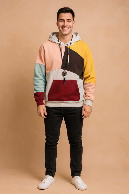 Relaxed Fit Hooded Sweatshirt - Luxicro