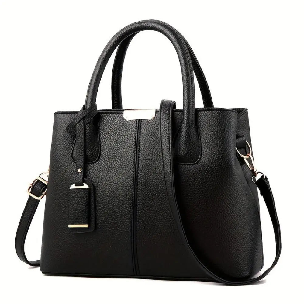Classic Faux Leather Tote Bag
