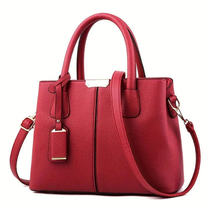 Classic Faux Leather Tote Bag