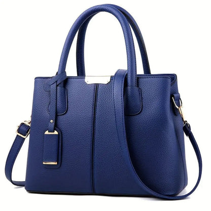 Classic Faux Leather Tote Bag