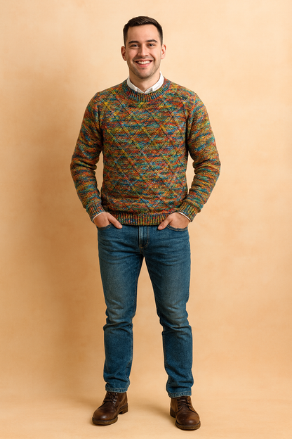 Warm Winter Crew Neck Sweater - Luxicro