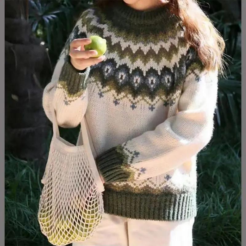 Soft Knit Crew Neck Sweater for Women