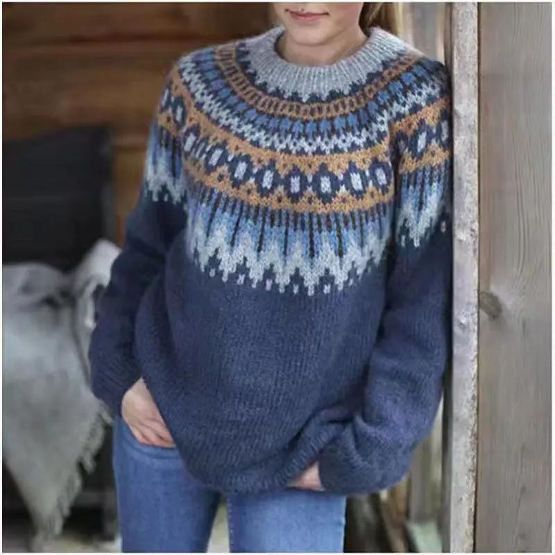 Soft Knit Crew Neck Sweater for Women