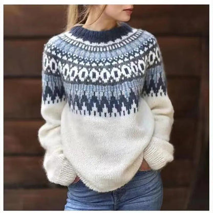 Soft Knit Crew Neck Sweater for Women - EasyApparels