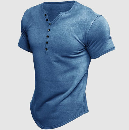 Classic Fit Men's Henley Tee Shirt - EasyApparels