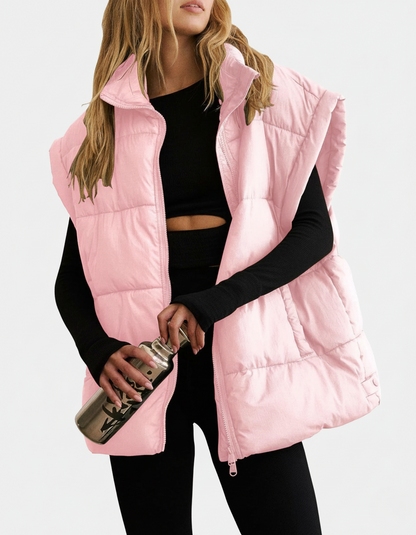 Big Quilted Puffer Vest Jacket