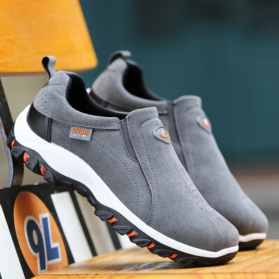 Comfortable Mens Shoes with Mesh Upper and Grip Sole