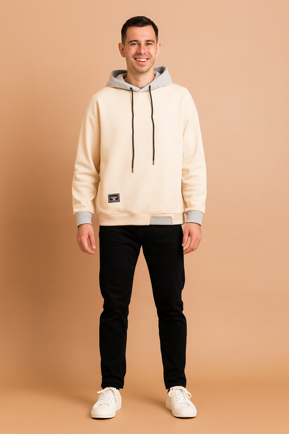 Relaxed Fit Large Hooded Sweatshirt