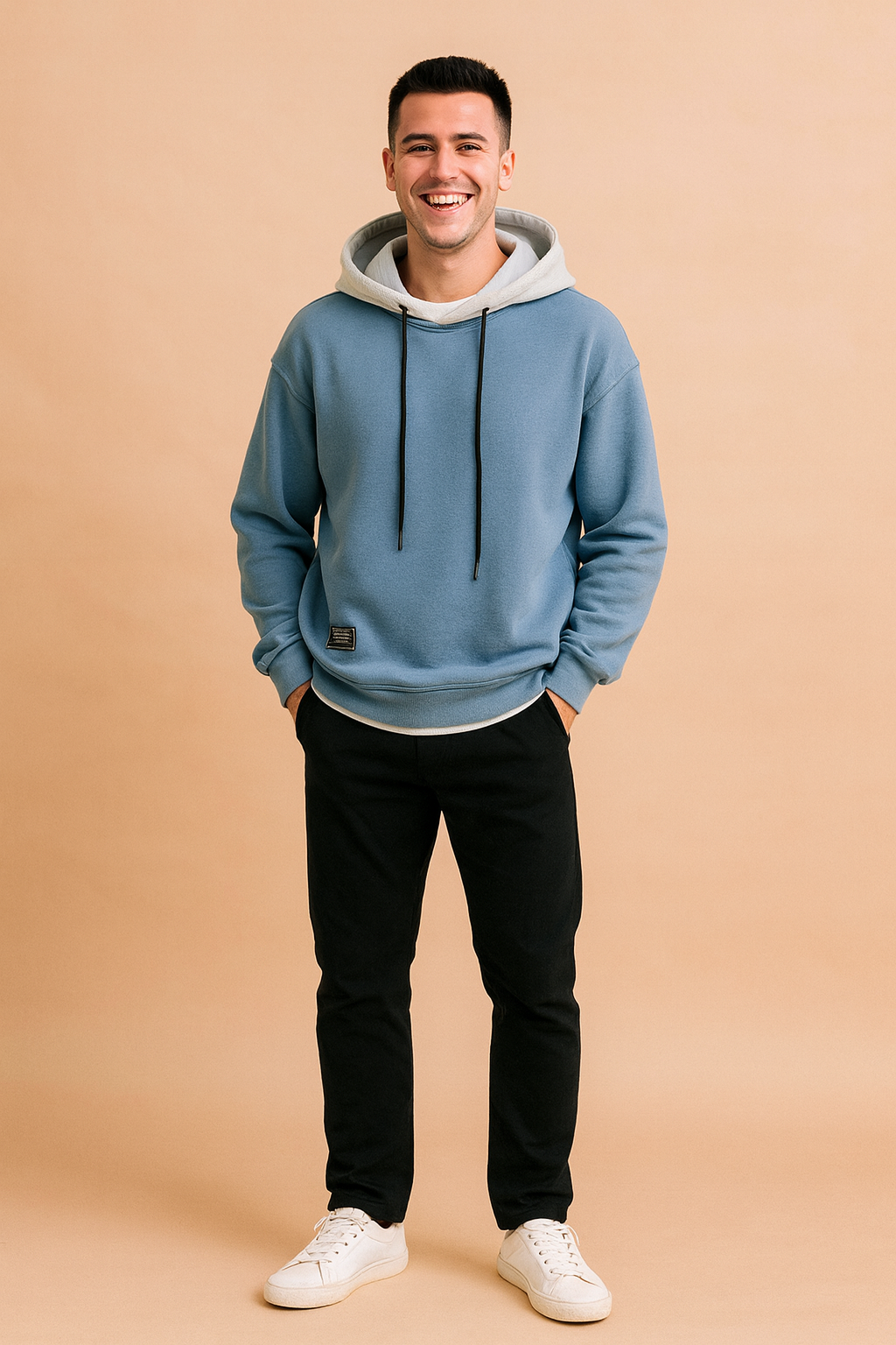 Relaxed Fit Large Hooded Sweatshirt