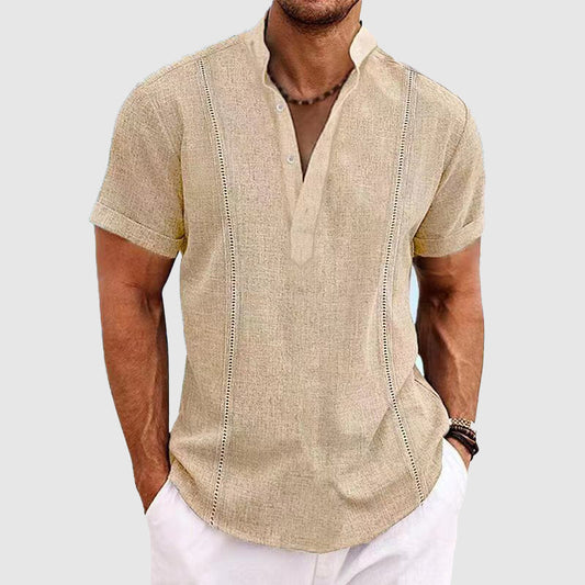 Casual Men's Short Sleeve Breathable Shirt - EasyApparels