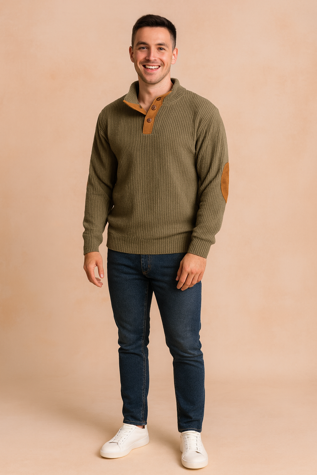 Vintage Classic Button Front Sweater - Luxicro