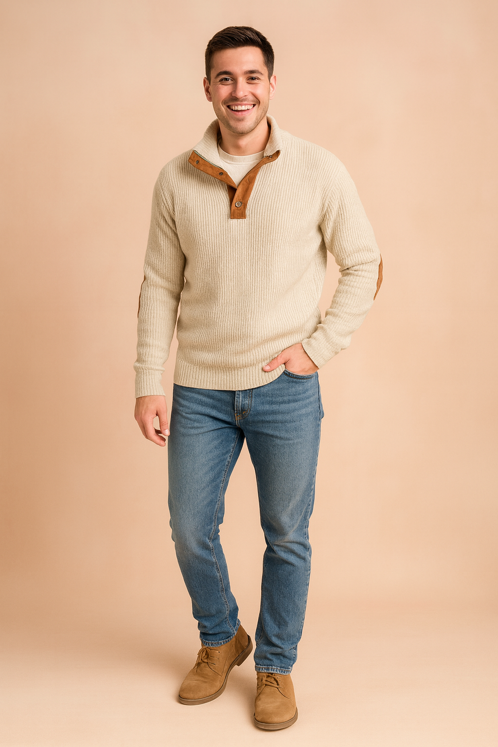 Vintage Classic Button Front Sweater