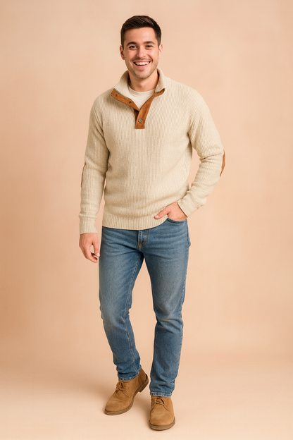 Vintage Classic Button Front Sweater