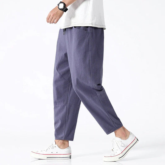 Short Linen Cropped Summer Pants - EasyApparels