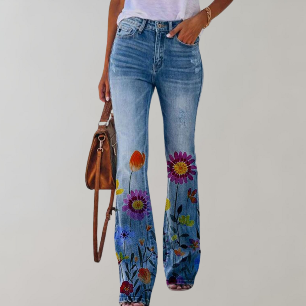 Women's Wide Leg Stylish Jeans - EasyApparels