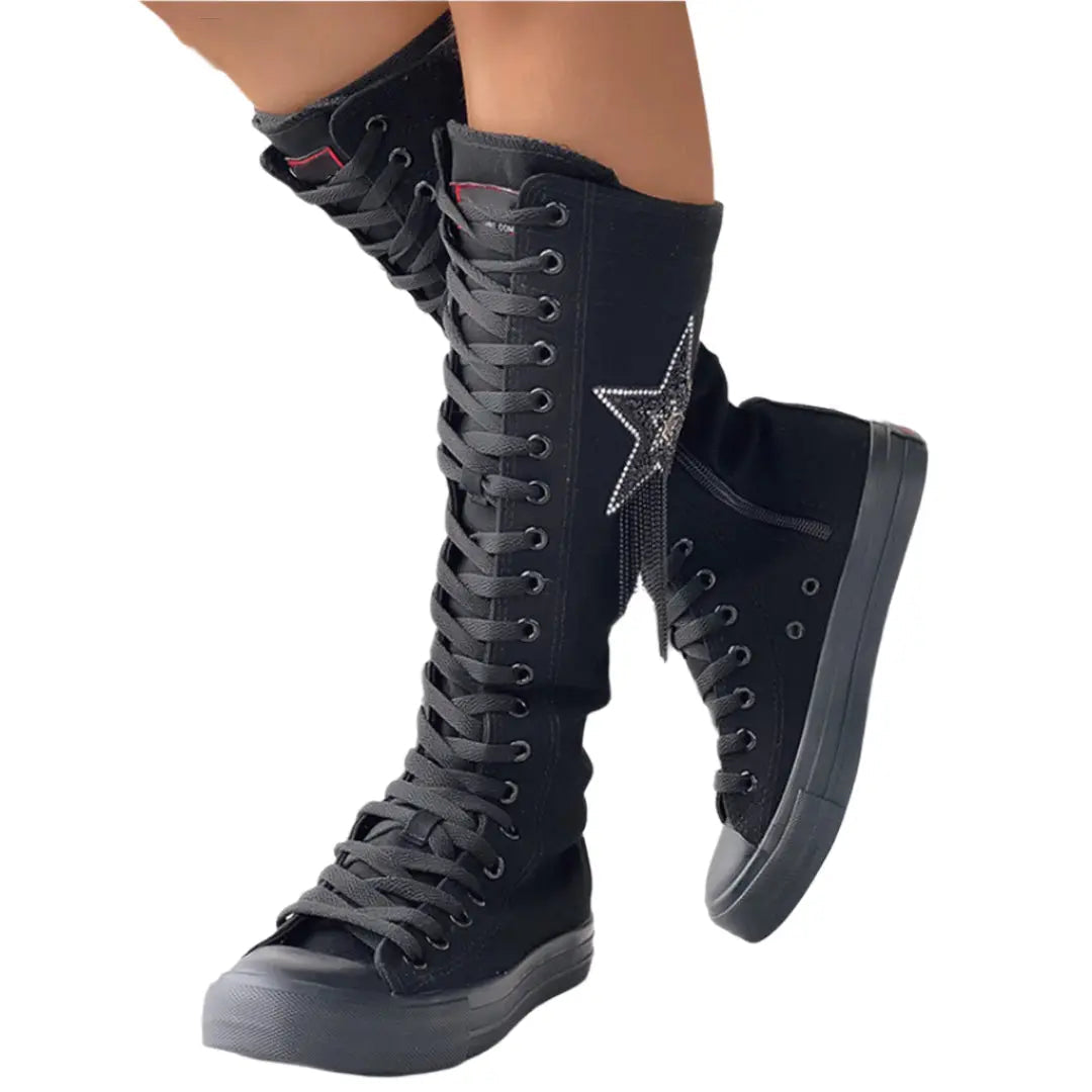 Fashionable High Top Sneaker Boots - Comfortable Fit