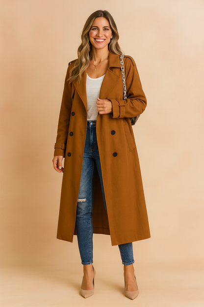 Classic Women's Waterproof Trench Coat