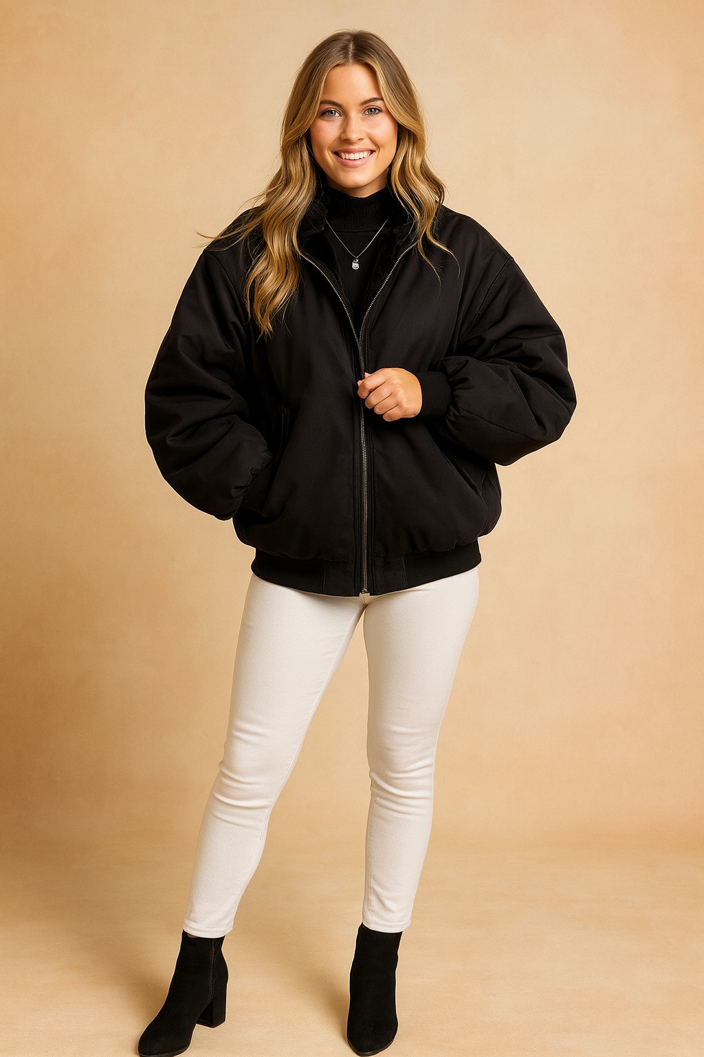 Warm Women's Reversible Puffer Jacket