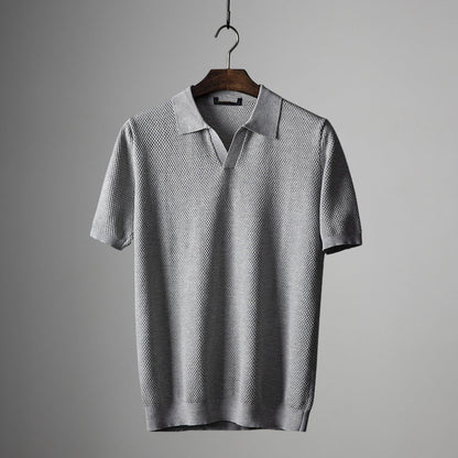 Breathable Men's Mesh Golf Shirt