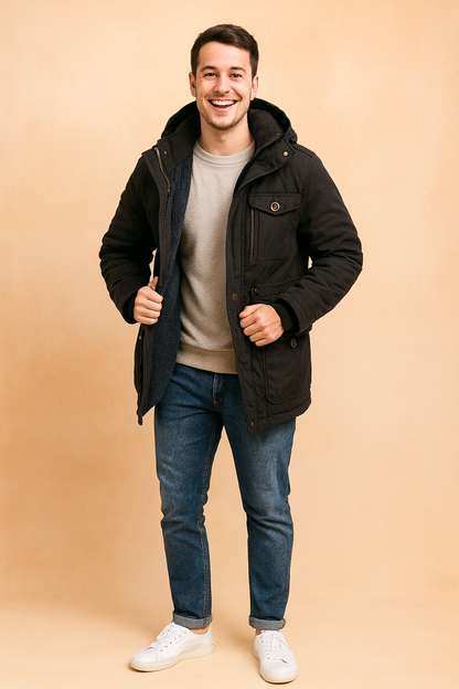 Warm Winter Bomber Jacket - Luxicro