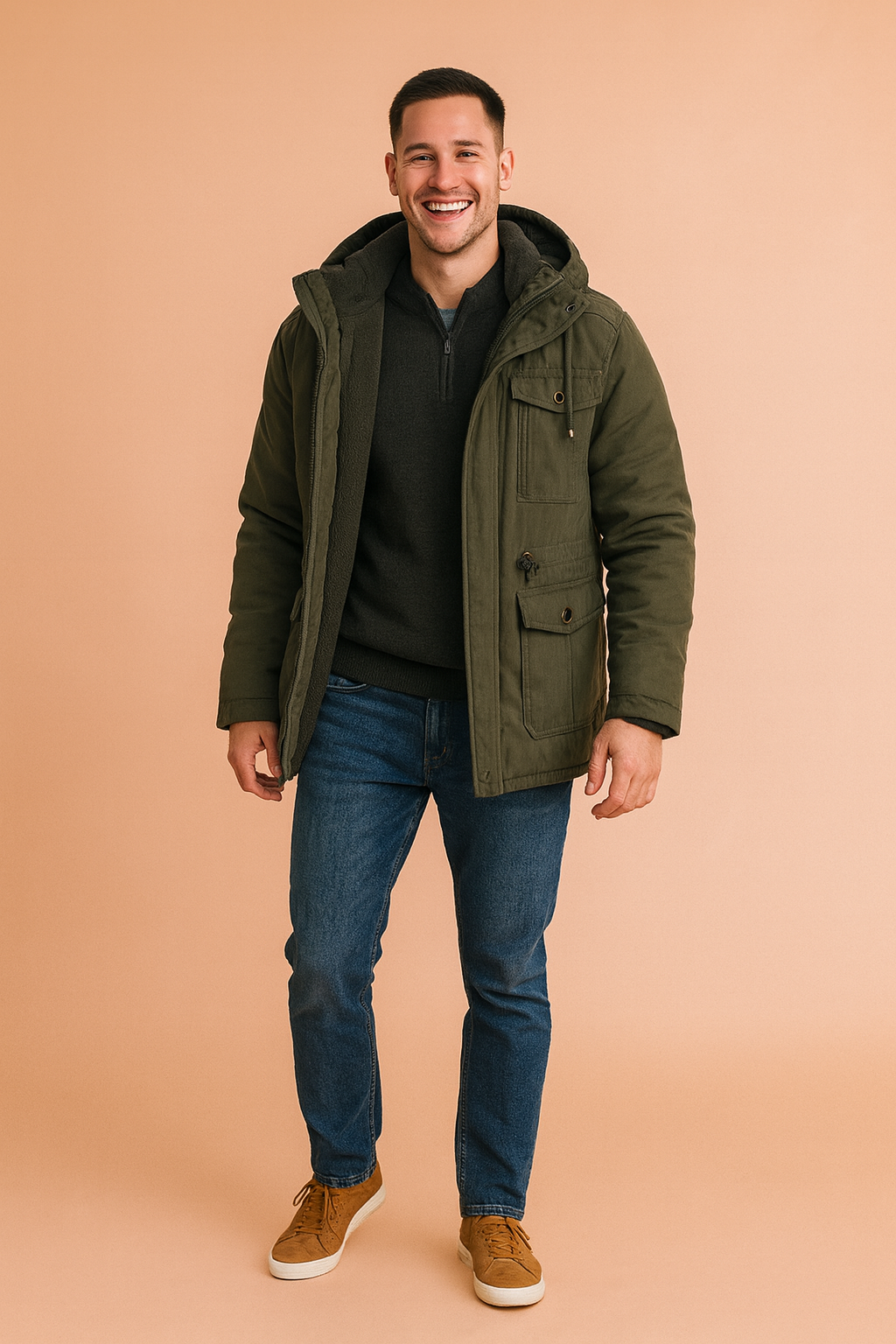 Warm Winter Bomber Jacket