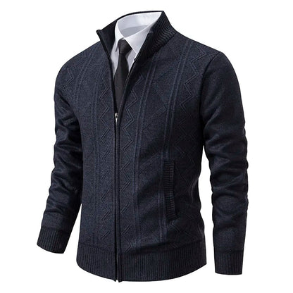 Warm Zip Up Mens Sweater