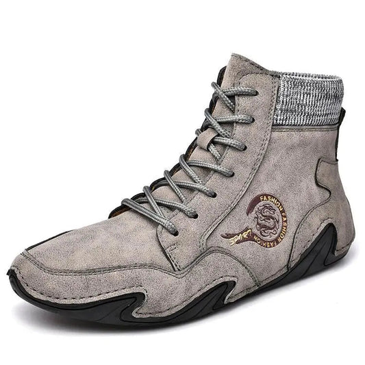 Soft Leather Ankle Boots for Men - Casual Comfortable Style - EasyApparels