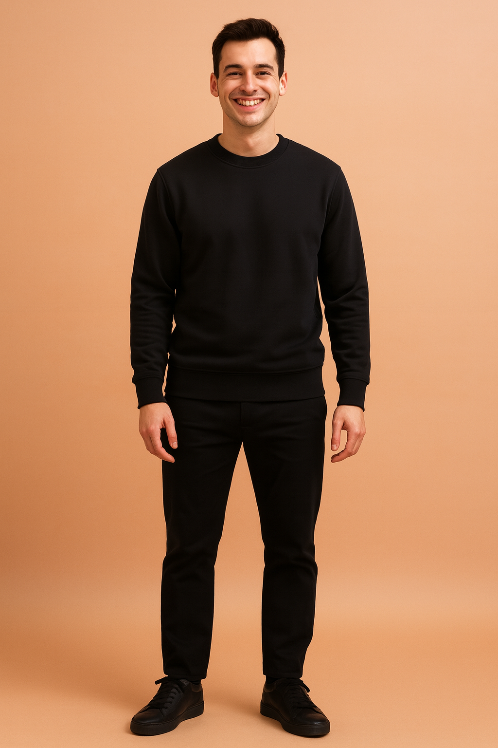 Classic Crew Neck Casual Sweatshirt