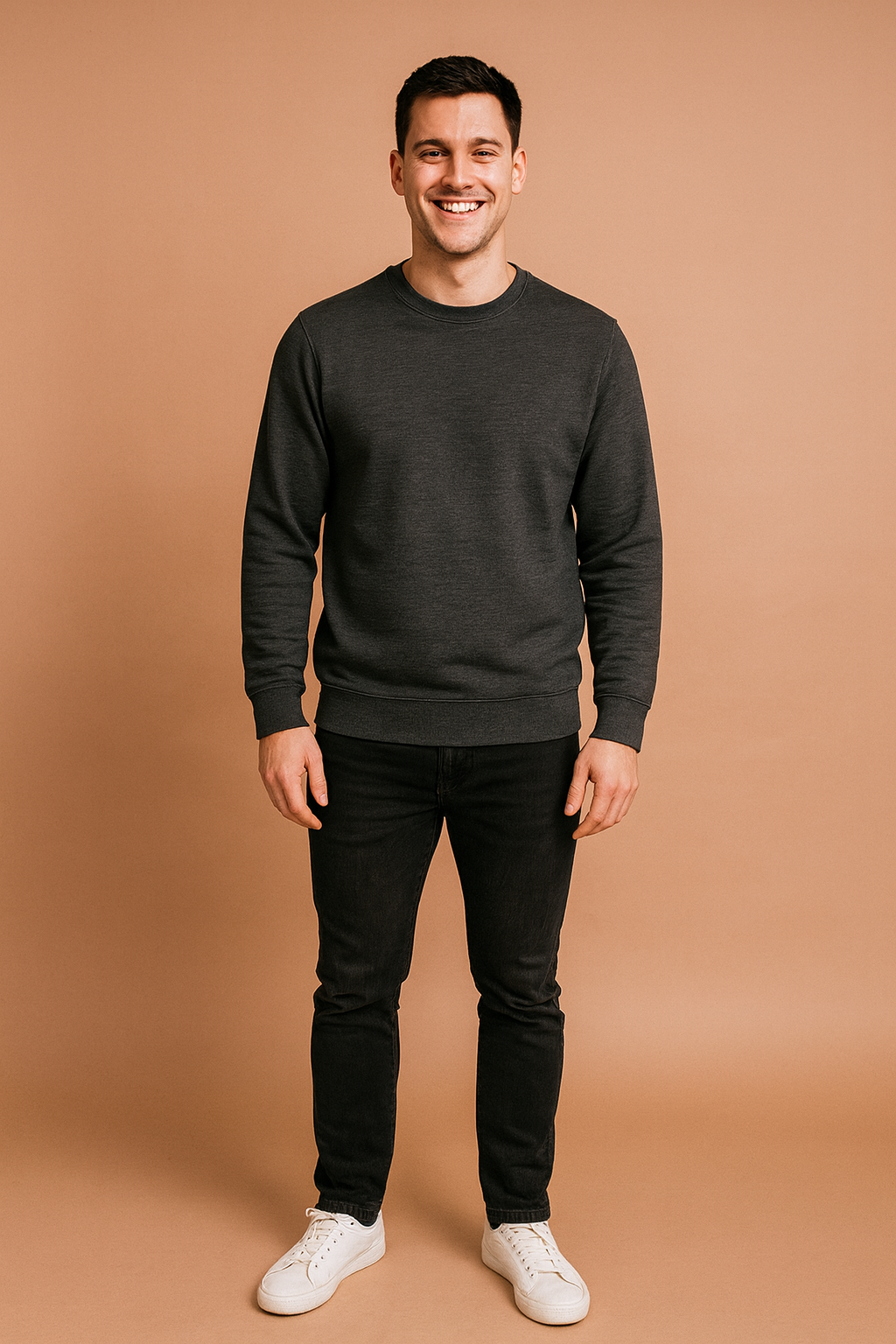 Classic Crew Neck Casual Sweatshirt