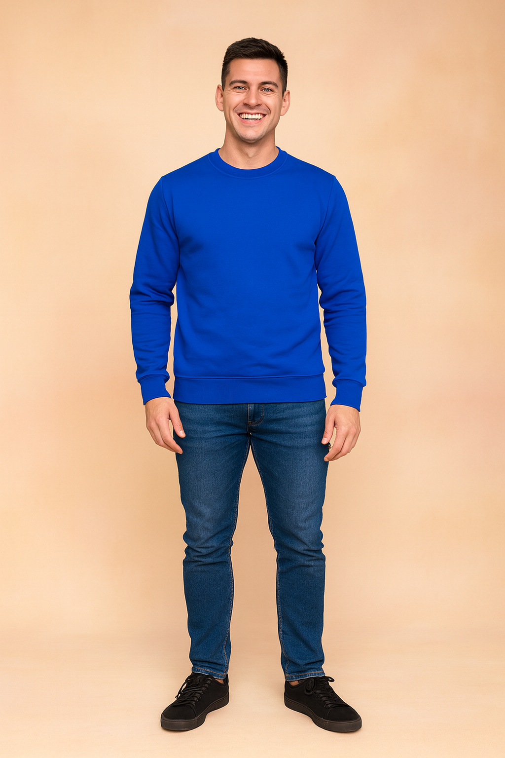 Classic Crew Neck Casual Sweatshirt