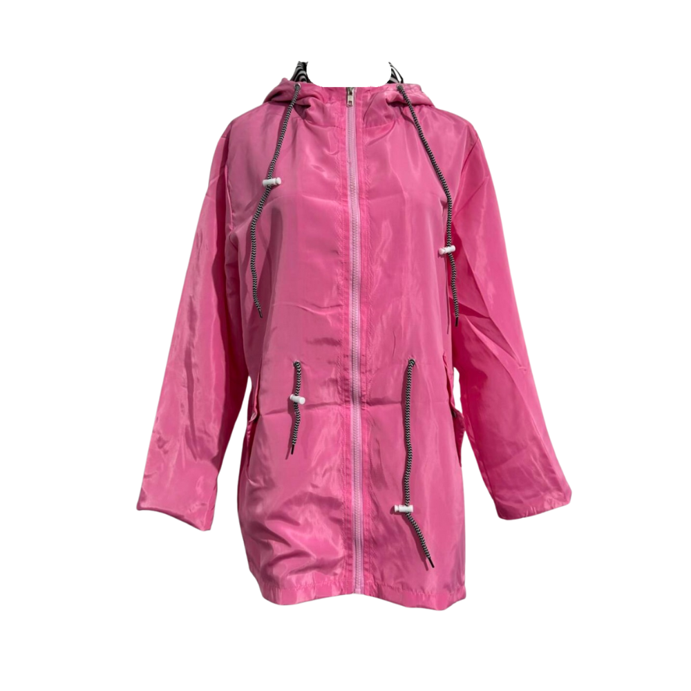 Waterproof Hooded Raincoat for Women Long Sleeve