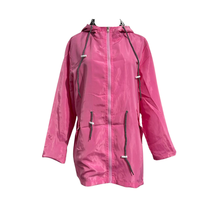 Waterproof Hooded Raincoat for Women Long Sleeve