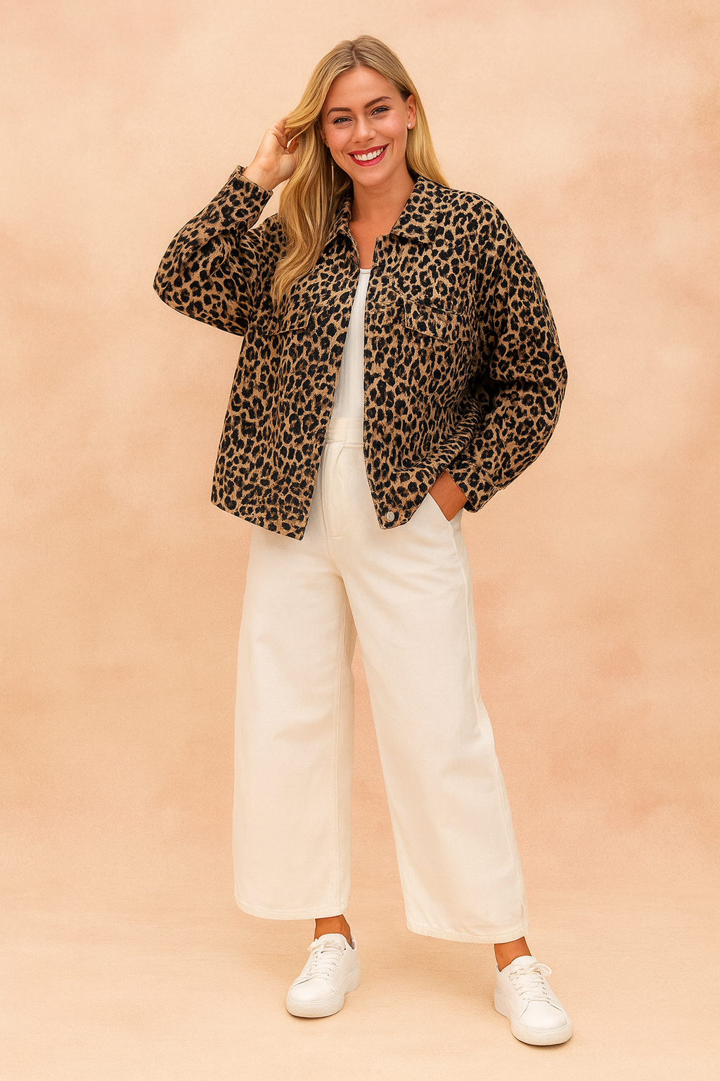 Trendy Animal Print Parka Jacket - Luxicro