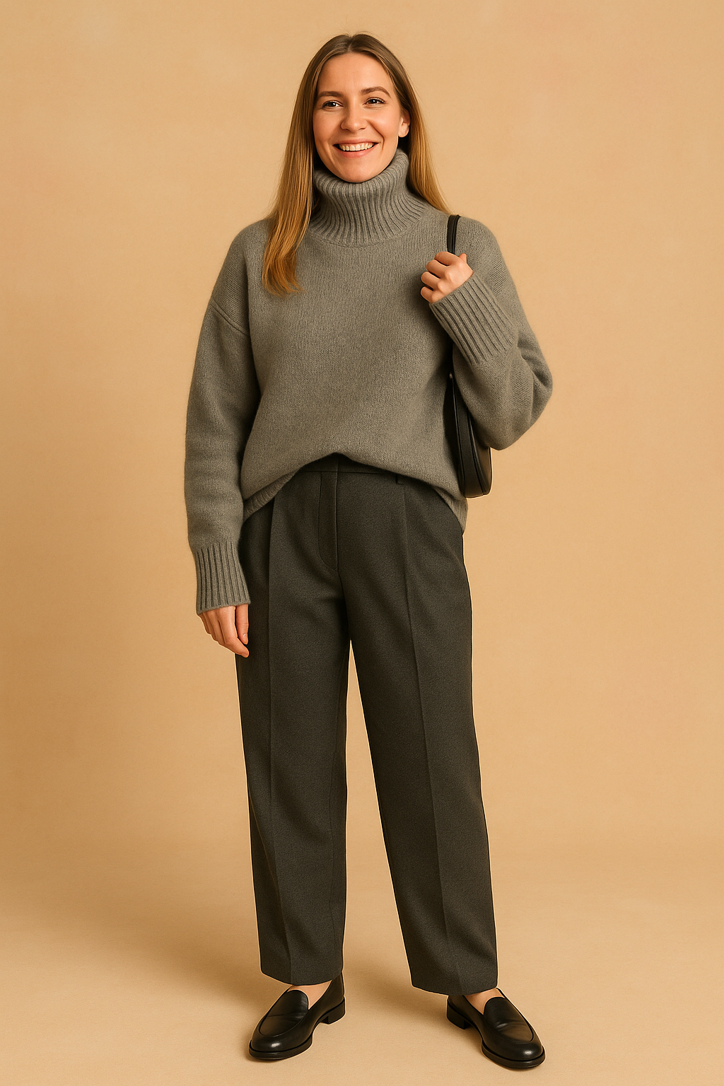 Cozy Oversized Long Sleeve Turtleneck Sweater