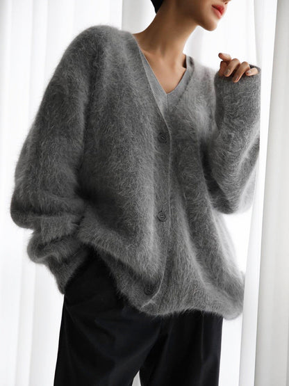 Cozy Oversized Women's Cardigan Soft Knit