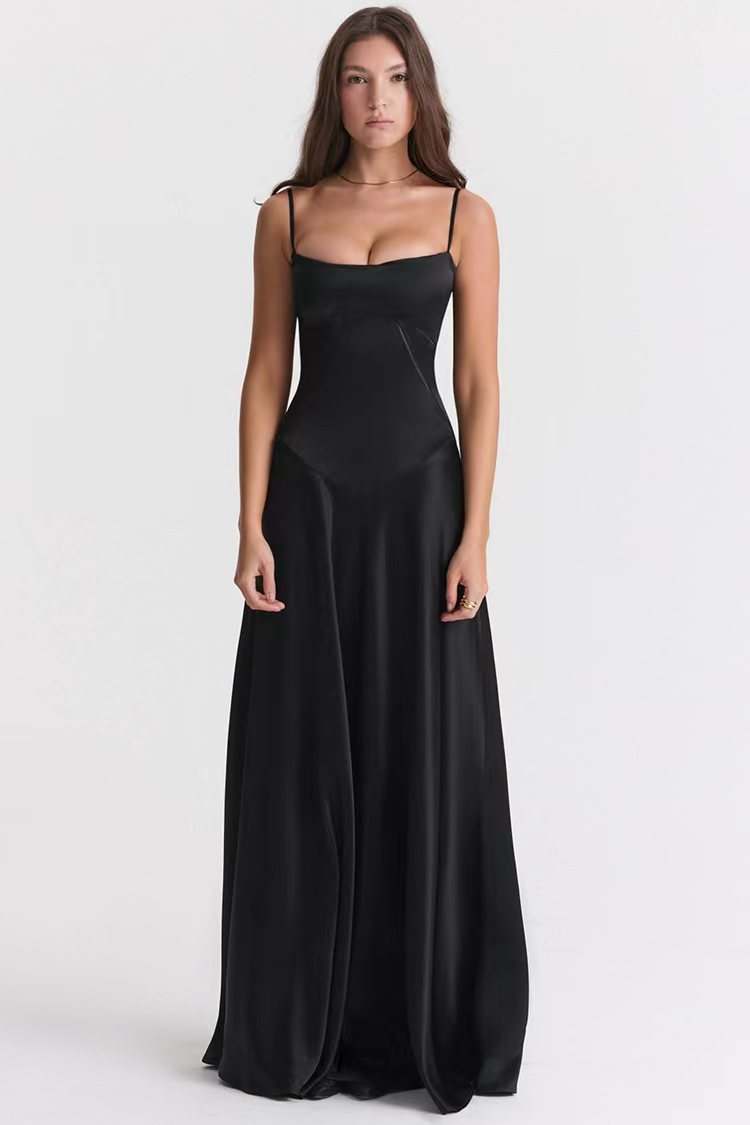 Sexy Satin Evening Gown for Women