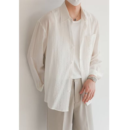 Casual Long Sleeve Men's Shirt