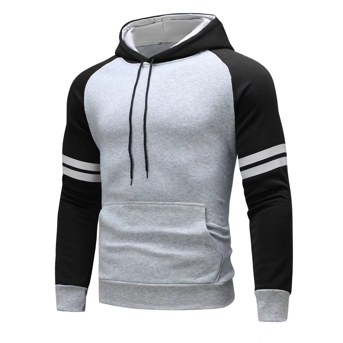 Casual Fit Men's Hoodie with Comfortable Raglan Sleeves