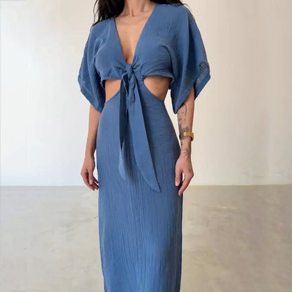 Sexy V Neck Maxi Dress for Women