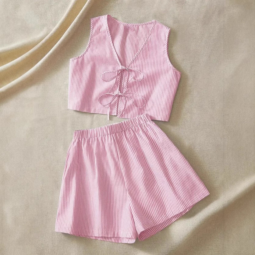 Sexy V-Neck Striped Summer Top