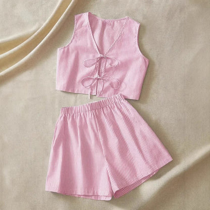 Sexy V-Neck Striped Summer Top